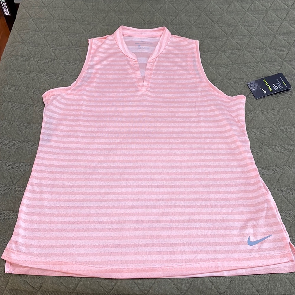NWT Nike zonal cooling peach shirt Large